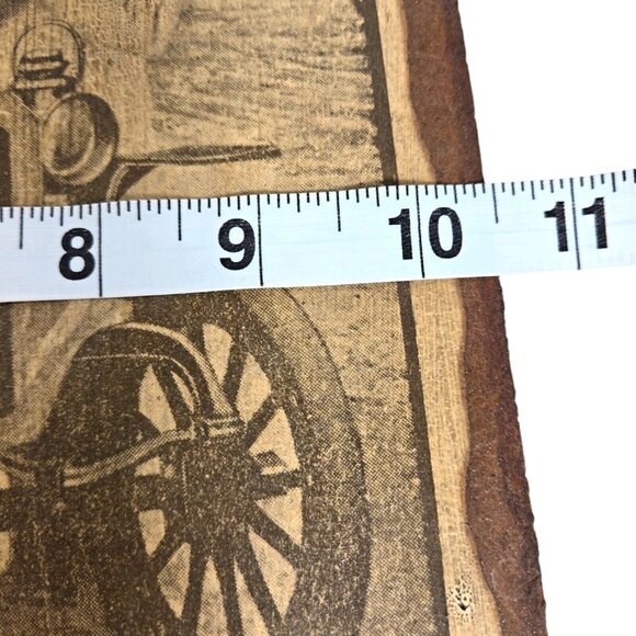 Antique COCA-COLA AT‎ ALL Fountains Model T Car Poster Wood Wall Hang 14"x 10.5" - Picture 11 of 11